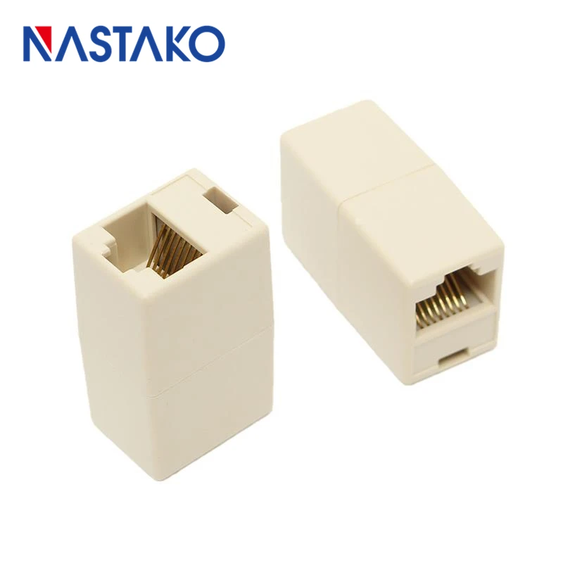 

20/50pcs Cat5 Cat5e Extender RJ45 Connector RJ45 Extension Coupler Adapter Cable Extender