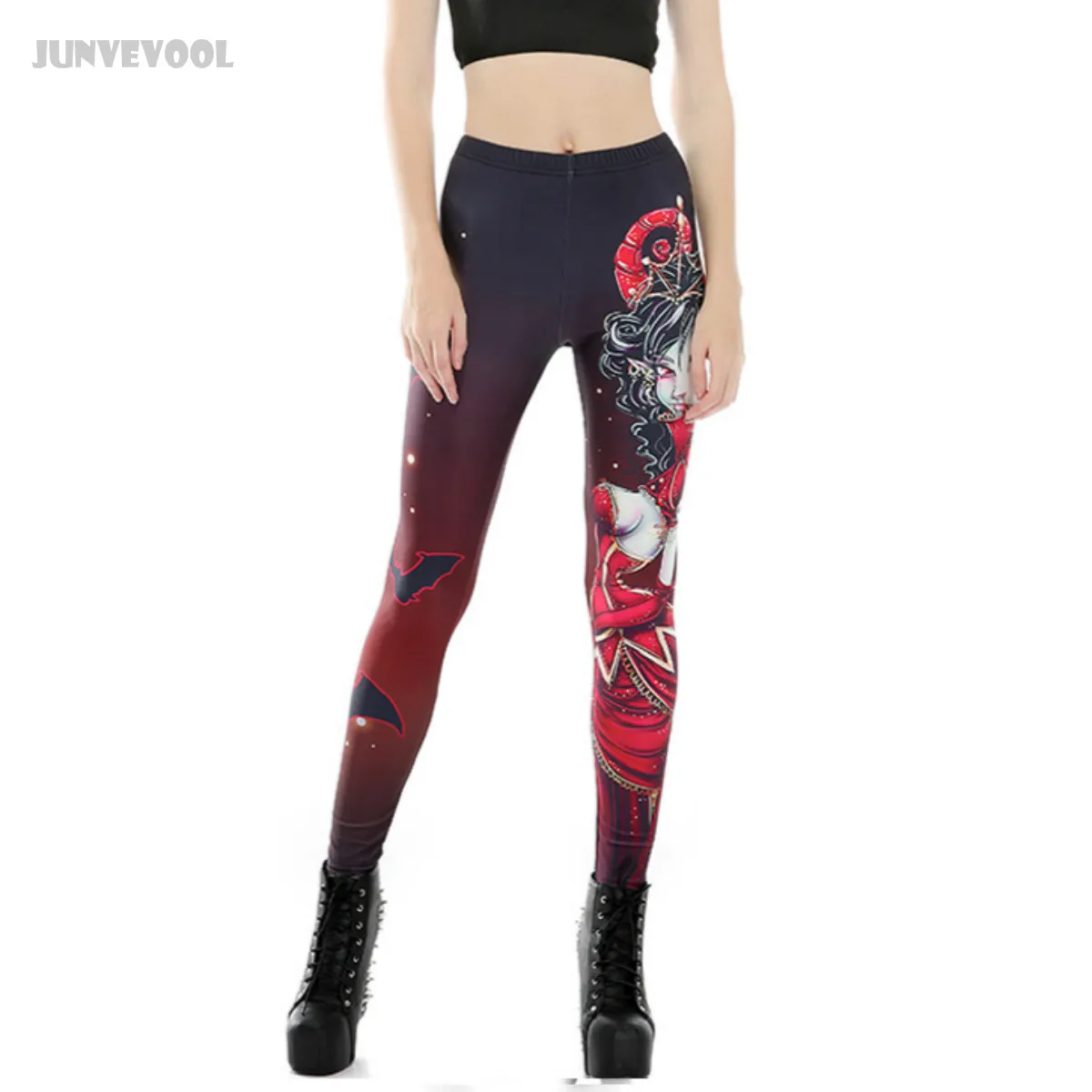 Женские Эластичные Джеггинсы капри облегающие брюки карандаш с 3D принтом в стиле