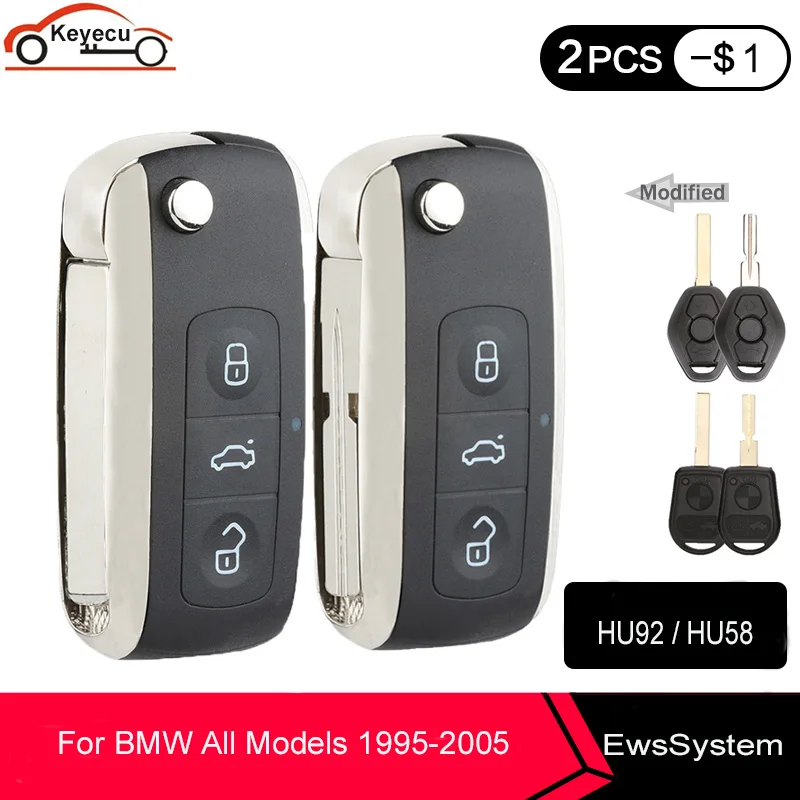 KEYECU модифицированный Bentley Стиль Флип дистанционный Автомобильный ключ 3 кнопки