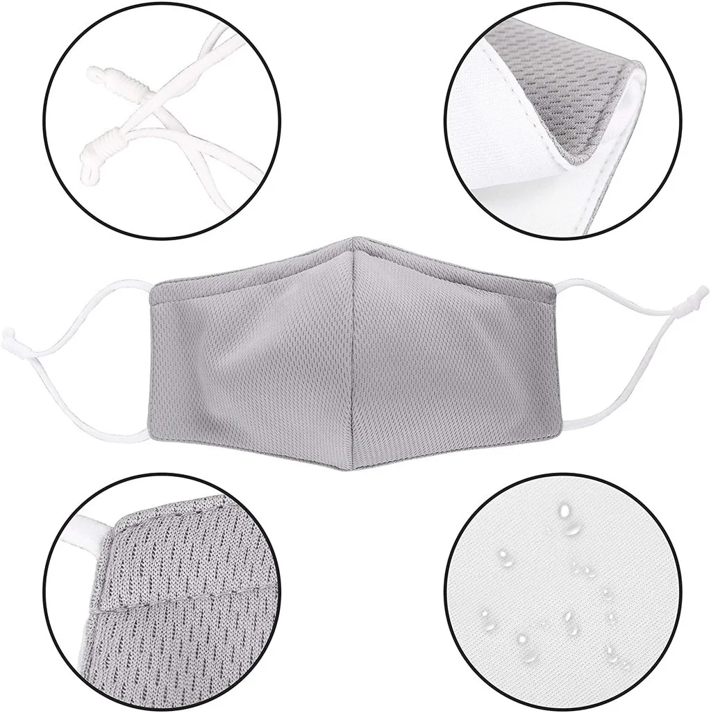 

3pcs fashion mask Reusable Mask Unisex Masks Windproof Face Product Black Cotton Face Cover