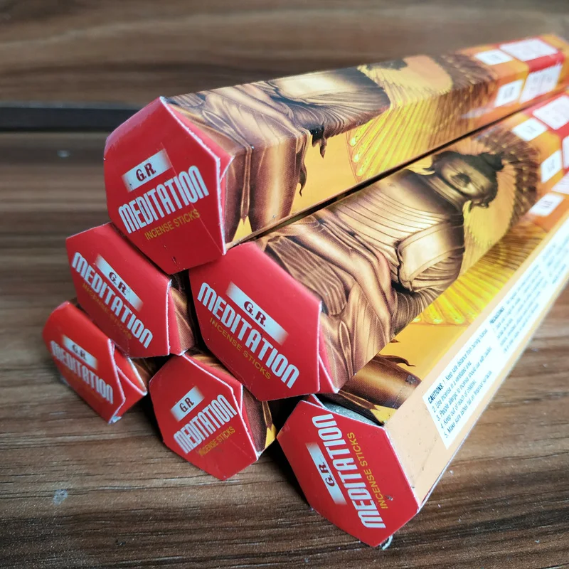 1 маленькая коробка индийская палочка для медитации благовония сжигание в