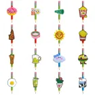 1 шт. топперы для картошки фри, молока, соломы, пива, гамбургера, ПВХ карандаш, чехол для ручки, студенческий офис, подарок для детей, канцелярские товары для пиццы