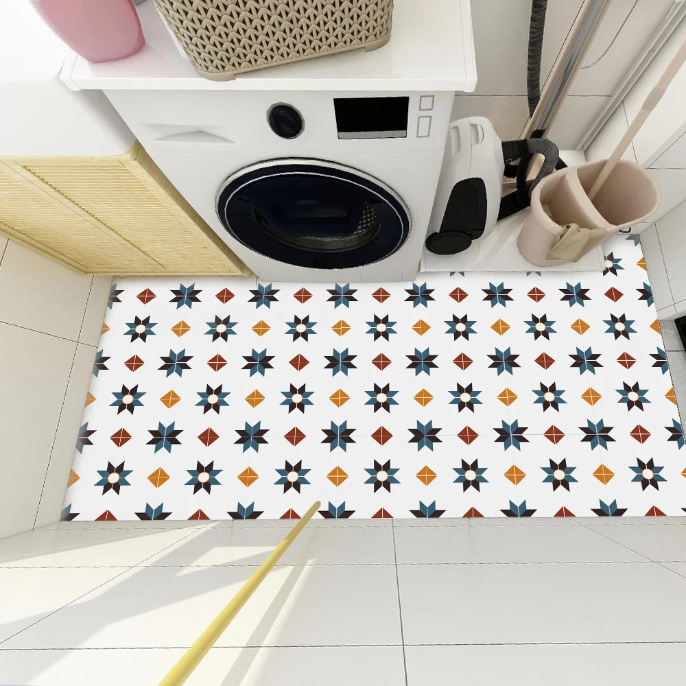 Абстрактная Цветочная плитка экологически чистые декоративные наклейки