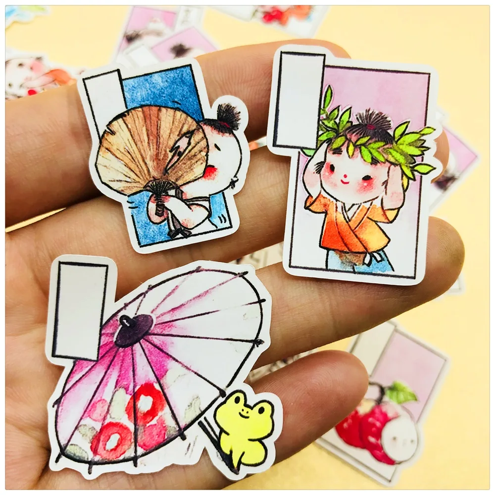 32 шт./упак. 2019 ручная нарисованная мультяшная Детская Наклейка Набор для