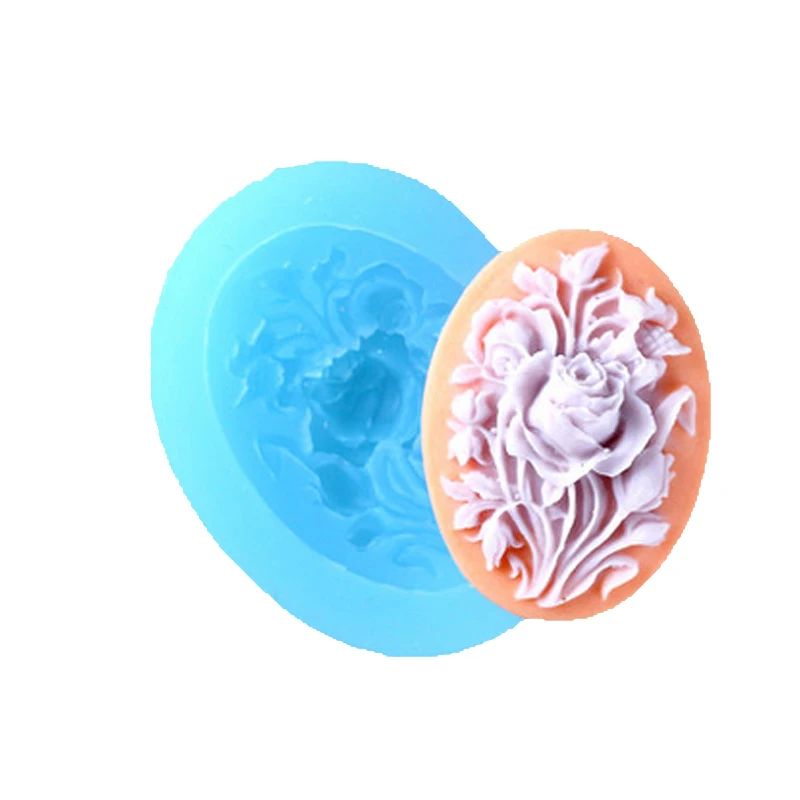 3D пионы цветочные формы для фондана шоколада торта льда полимерной смолы глины
