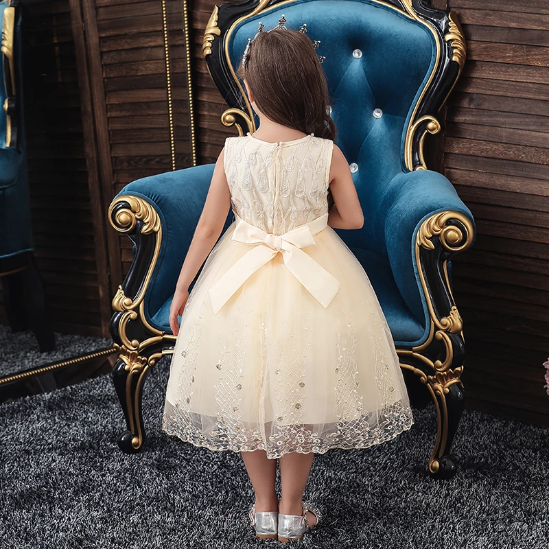 Princess Party Dress for Girls Infant Lace Children Bridesmaid Elegant 2020 Kids Tutu Birthday Girl baby Clothes | Детская одежда и