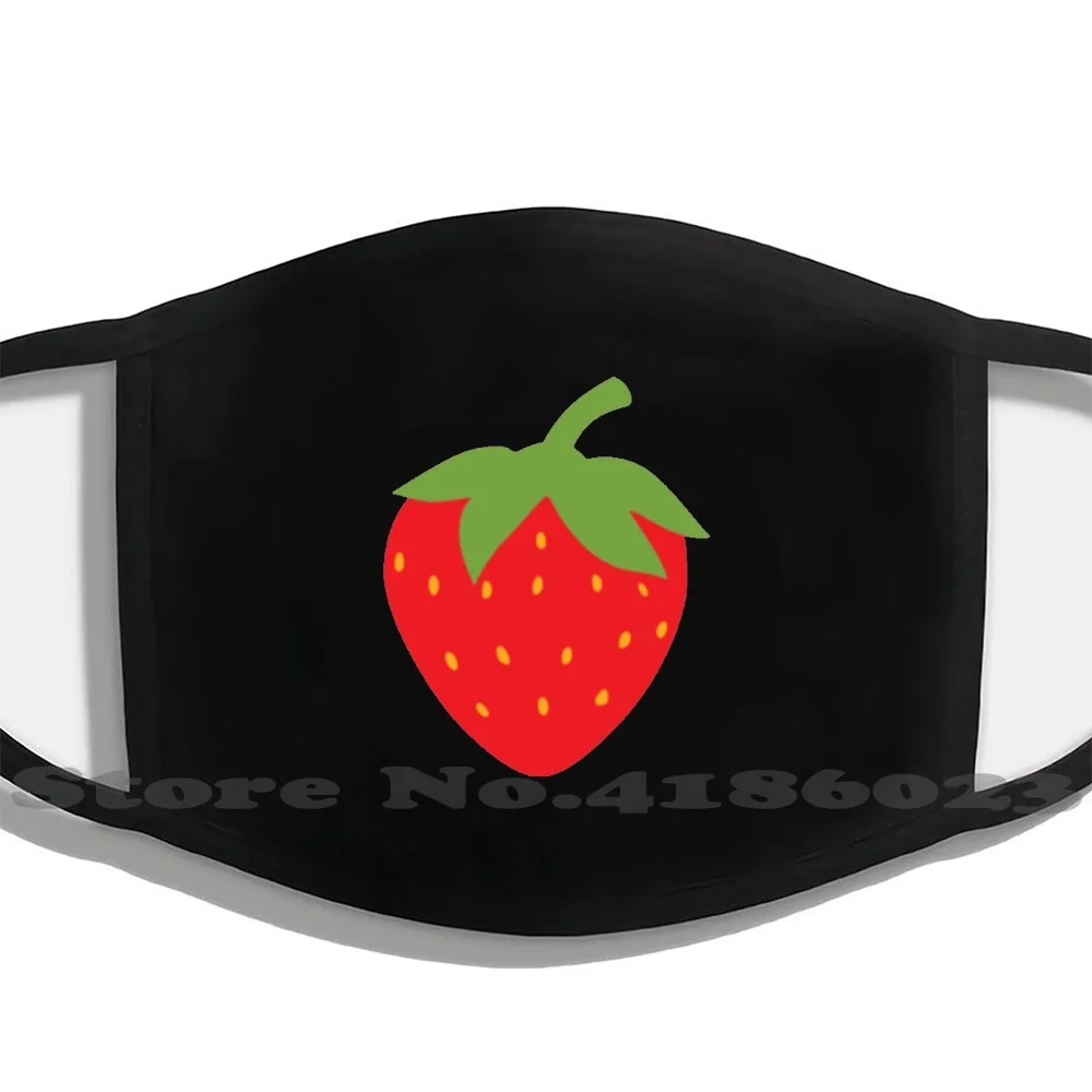 

Клубничная модная забавная маска для лица маски клубника мультфильм Unif Wildflower Golf светло