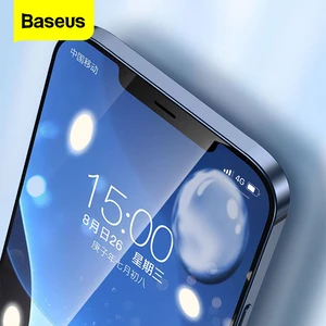 baseus 2pcs screen protector for iphone 12 pro max 12 mini full cover tempared glass for iphone 11 pro max anti blue light film free global shipping