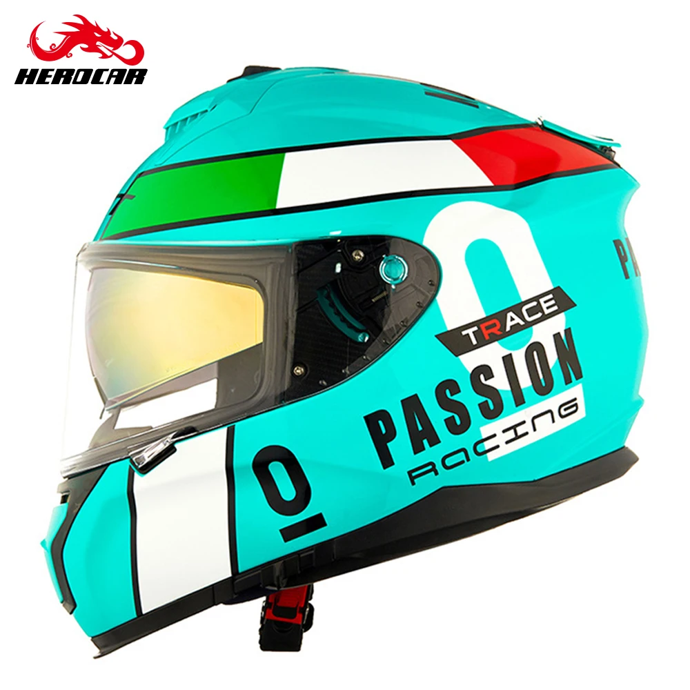 GXT шлем мотоциклетный полный лицо мото шлемы углеродное волокно двойной козырек