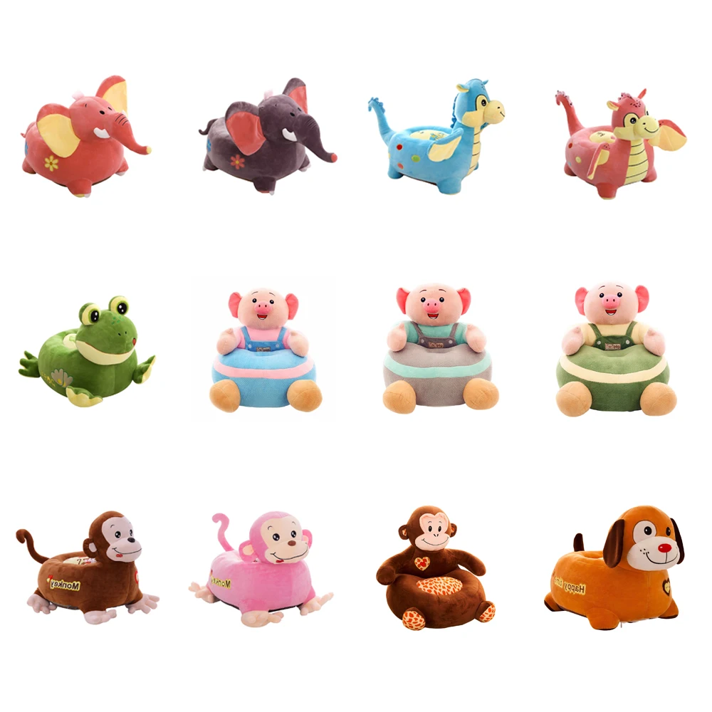 Чехол для детского дивана плюшевое сиденье удобное моющееся гнездо малышей без