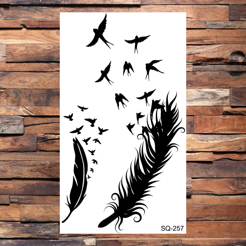 Временные татуировки с крыльями ангела для женщин и взрослых реалистичные