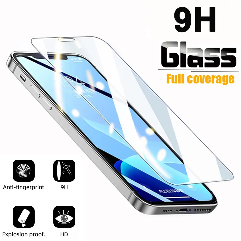 

Tempered Glass Screen Protector For iPhone 11 12 13 Pro Max 12 13 Mini Full Film For iPhone XR X SE 2020 XS Max 7 8 Plus 6 6S 5S