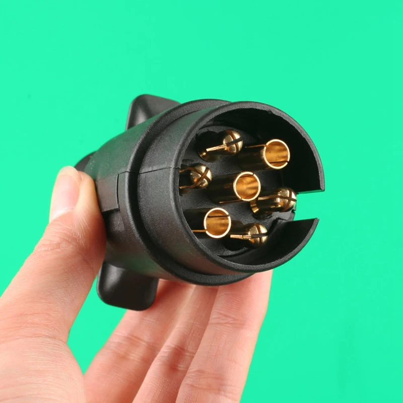 7-контактный сменный пластиковый прицеп фургон буксировочная электрика вилка 12 В