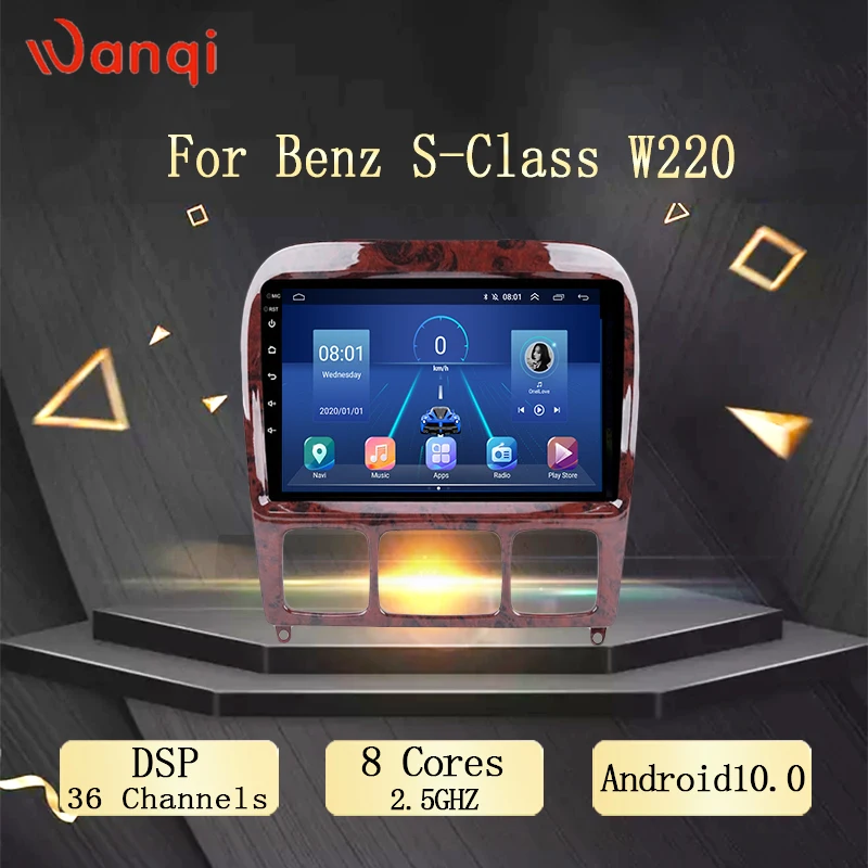 Android10.0 автомобильный радиоприемник для Benz S Class W220 S280 S320 S350 S400 S430 S500 S600 AMG 1998 1999 2005