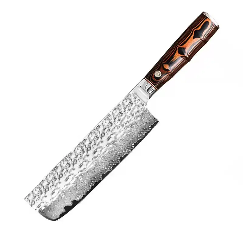Shuangmali-cuchillo de Chef Santoku 7 pulgadas utensilio Professional cocina стальной Дамаск 67 capas co | Дом и сад