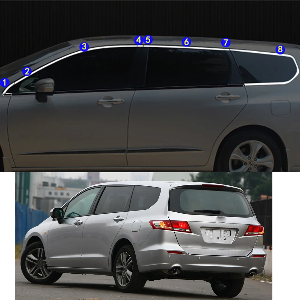 

Для Honda Odyssey 2009 2010 2011 2012 2013 2014 Автомобильная Наклейка декоративная стойка оконная средняя полоса отделка рамка капоты запчасти