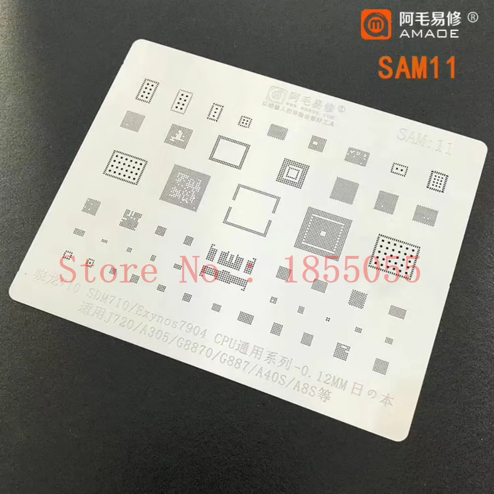 

SAM1 TIN for S8 S8+ NOTE8 MSM8998 CPU G9500 G955U N9500 Exynos 8895 CPU RAM WIFI Chip BGA Stencil IC Solder Reballing Tin Reball