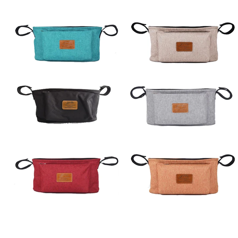 

Baby Stroller Organizer Bag Mummy Diaper Bag Hook Baby Carriage Waterproof Large Capacity Stroller Accessories Travel Nappy