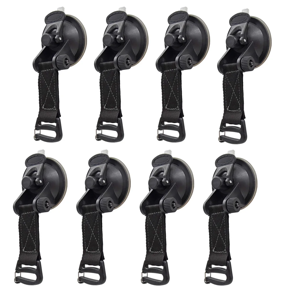 

Strong Car Suction Cup Anchor Outdoor Tent Securing Hook Heavy Duty Tie Down Camping Canopy Awning Tarp Carabiner