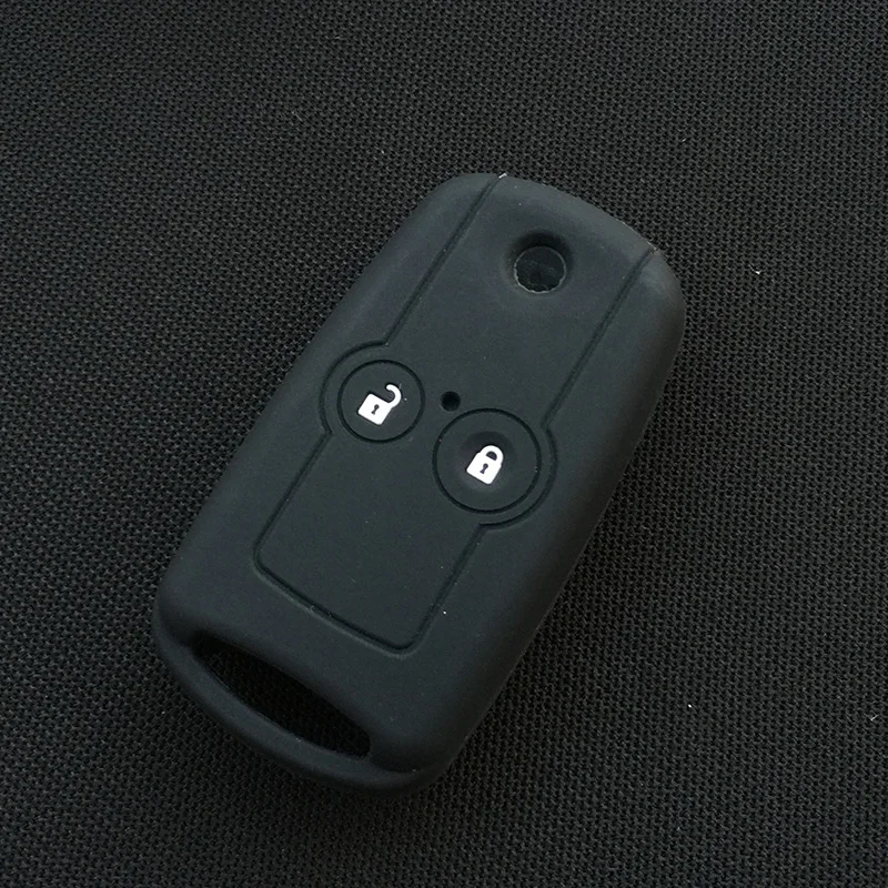 

Силиконовый чехол для дистанционного ключа автомобиля, защитный чехол для Honda Accord Civic IX CRV Odyssey FIT CITY, 2-кнопочный складной чехол