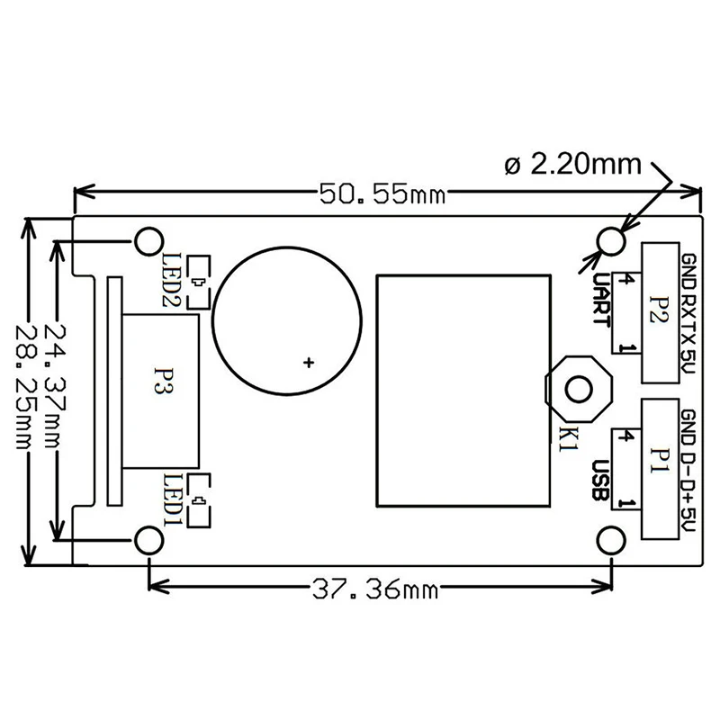 GM63D 1D 2D длинный соединительный кабель QR считыватель кода Модуль сканера штрих