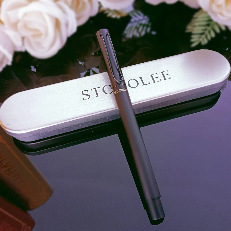 

Free shipping Luxury Metal Roller Pens School Business Office Signature Gift Pen Writing MB Student Stationery Supplies