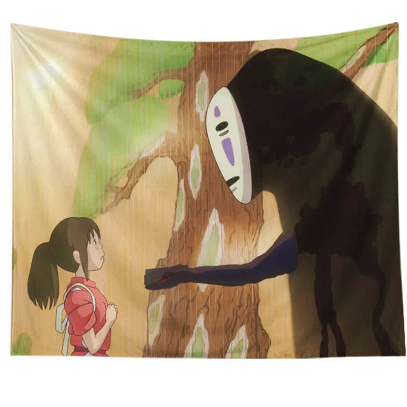 Гобелен Chihiro с рисунком из мультфильмов украшение на стену ретро принт домашний