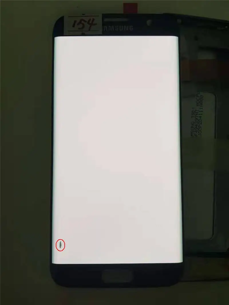 NO.154 Black 100%ORIGINAL 5.5'' AMOLED LCD for SAMSUNG Galaxy s7 edge G935 G935F Touch Screen Digitizer Display With Black Dots - Цвет: NO.154 Black