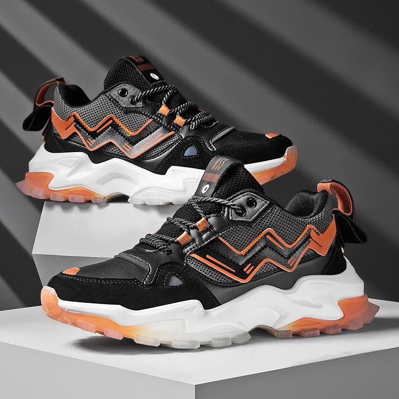 

2020 Autumn Trendy Breathable Gym Running Shoes for Men chunky Sneakers Outdoor Non-slip Walking Jogging Sport Shoes Zapatillas