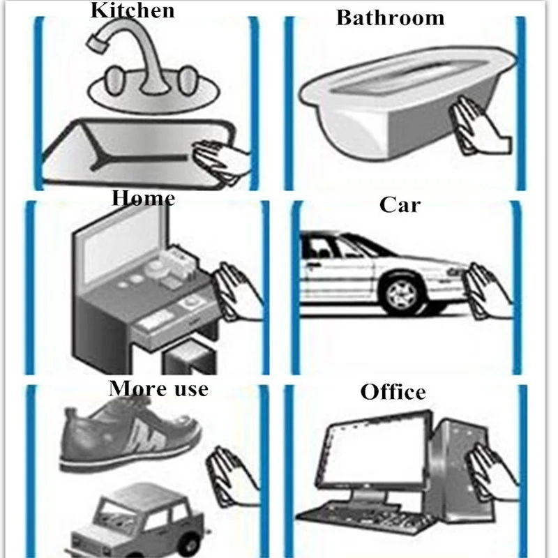 

5pcs Multi-function Magic Melamine Sponge Eraser Cleaner Cleaning Sponges Kitchen Bathroom 100x60x20mm