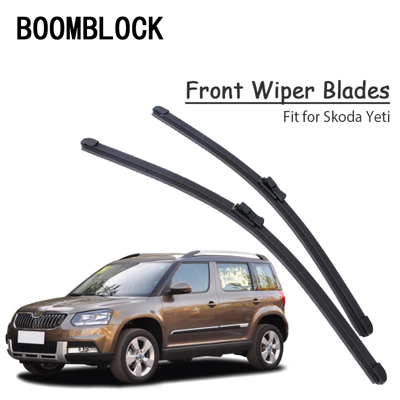

BOOMBLOCK для Skoda Yeti 2016, 2015, 14, 13, 12, 10, 2009, автомобильные резиновые стеклоочистители, лезвия, комплект для защиты от дождя