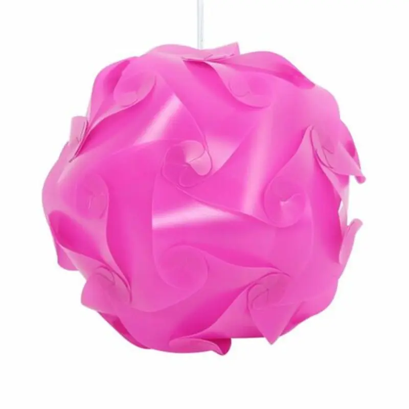 Rose Red DIY элементы современный IQ головоломка, паззл светильник потолочный абажур абажуры ZJM9330-1 - Цвет корпуса: Rose Red