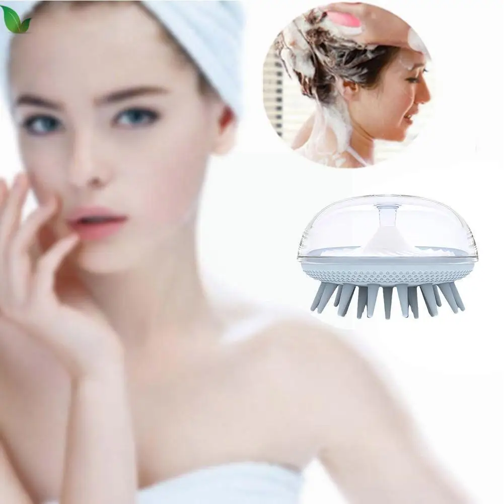 

Silicone Body Scalp Massage Brush Silicone Brush Washing Comb Hair Spa Brush Scalp Shower Shampoo Massager Ba E5w4