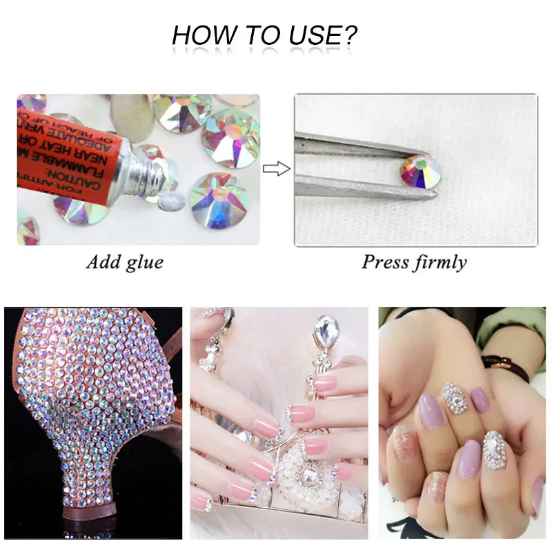 Стразы разных размеров для дизайна ногтей 1000 шт.|stone strass|strass for nailscrystal stone |