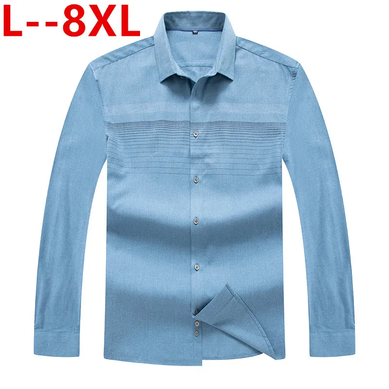 Рубашка мужская классическая в клетку хлопок Оксфорд длинный рукав Классическая