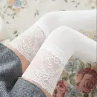 Женские чулки до бедра, чулки выше колена, кружевные длинные чулки, сексуальные чулки, колготки для женщин