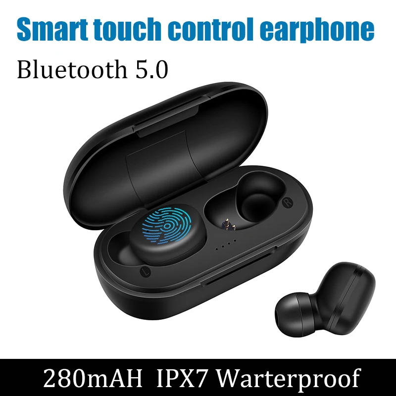 A6X earphone PK GT1 Smart touch contol wrieless наушники Bluetooth 5,0 8D стерео гарнитура микрофон спортивные наушники коробка водонепроницаемый с внешним аккумулятором - Цвет: A6X earphone