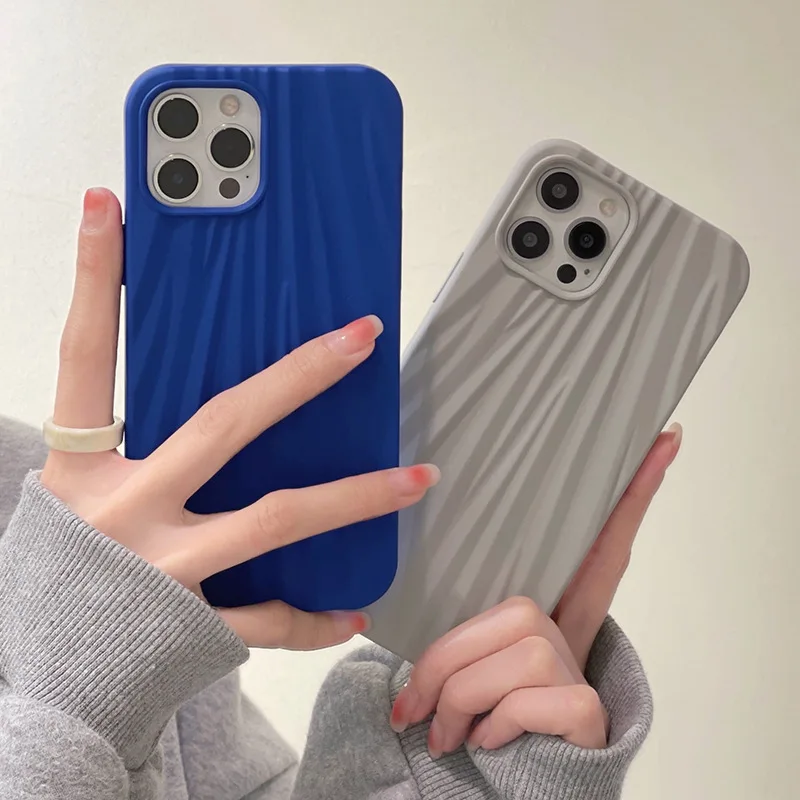 

Simple Klein blue curtain suitable for iphone13 mobile phone shell iphone12 protective shell Xsmax personality 11 soft