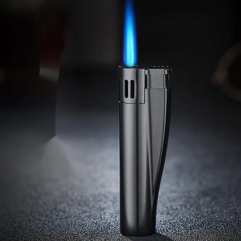 

Индивидуальная зажигалка с прямым пламенем, креативная металлическая надувная зажигалка, Зажигалка из нержавеющей стали, подарок для мужч...
