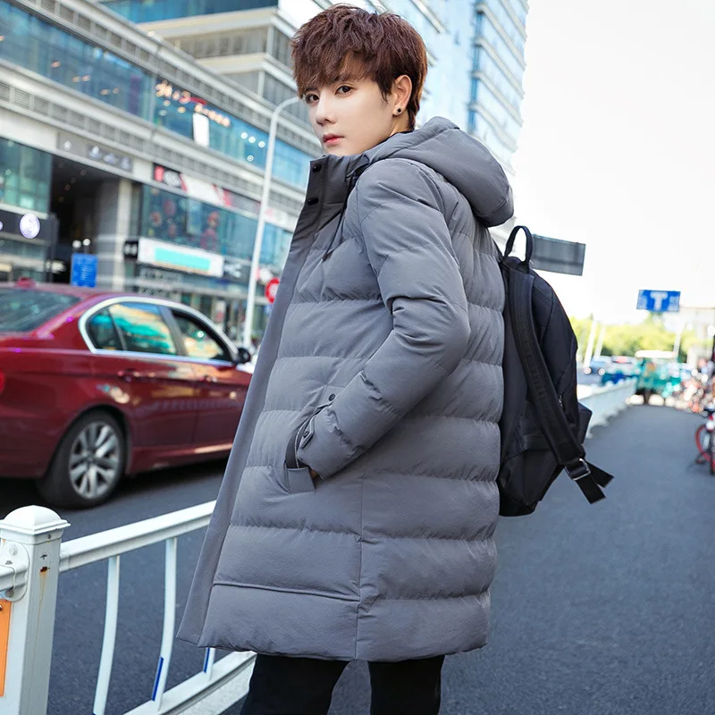 Мужская хлопковая куртка новая Корейская трендовая красивая зимняя одежда