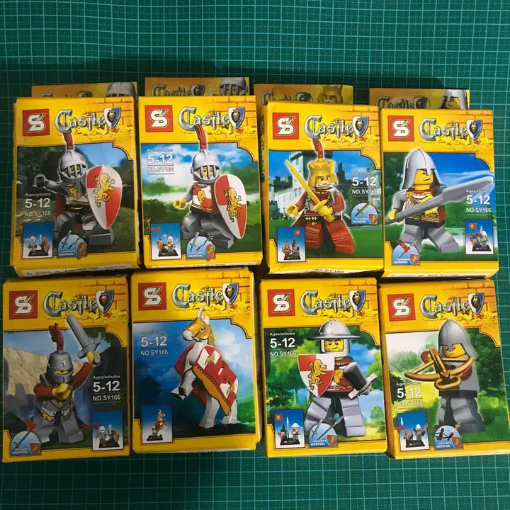 Римский средневековый замок Мини фигурки наборы строительных блоков