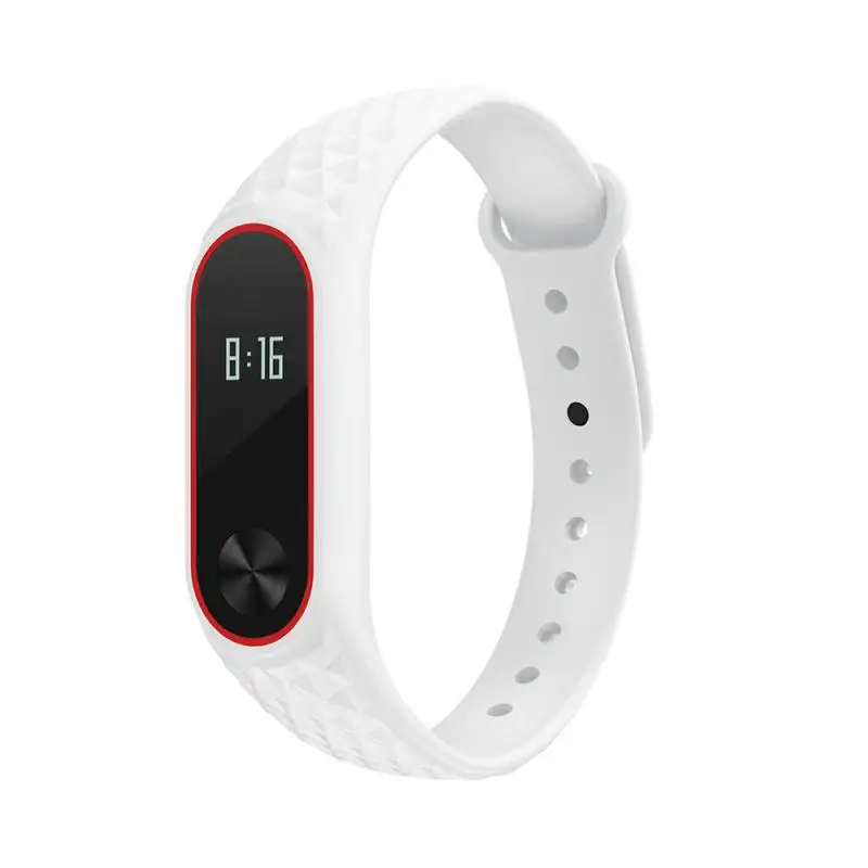 Цветной силиконовый ремешок для часов Xiaomi Mi 2 Band прочный сменный Браслет умных
