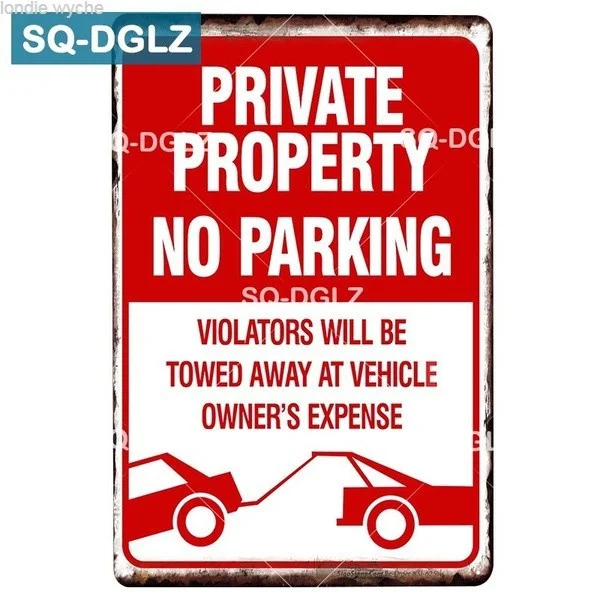 

Non-parking Metal Sign Bar, Wall Decor, Tin Sign, Vintage Home Decor, Paint Plates, Funny Metal Signs