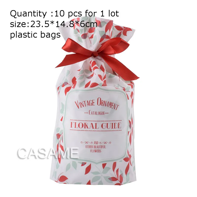 garden ribbon 10pcs Свадебный подарок для гостей пакет сумки печенья пакет подарки на праздник Декор упаковочные бумажные пакеты - Цвет: garden ribbon 10pcs