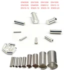 Неизолированные соединительные наконечники проводов AWG, клемма для электрических кабелей, обжимная Клемма с медными неизолированными лужеными проводами 100 шт. 0, 5 мм2-16 мм2 22-10