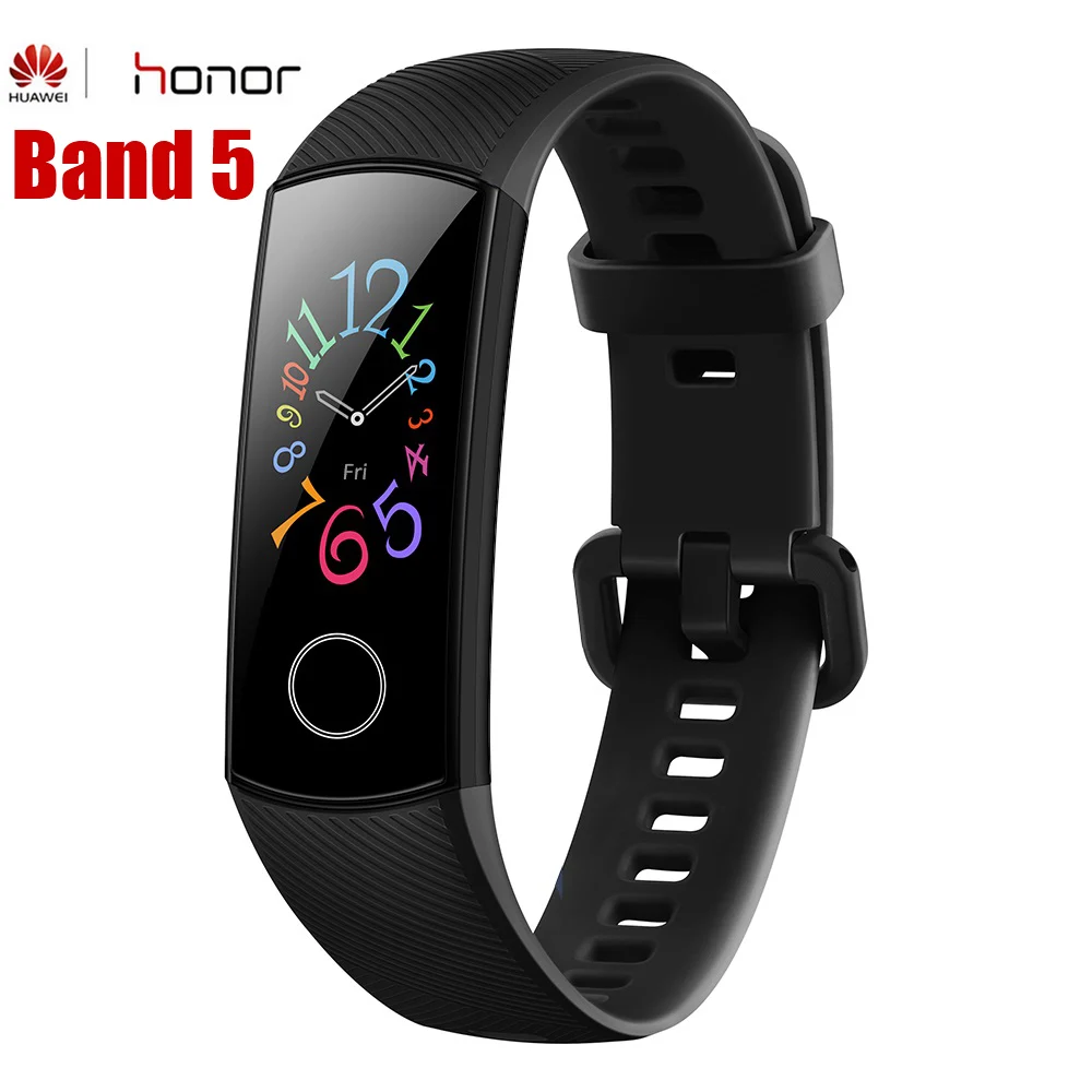 HUAWEI Honor Band 5 умный браслет с кислородом крови AMOLED фитнес-трекер Шагомер монитор сердечного ритма во время сна водонепроницаемый Wirstband
