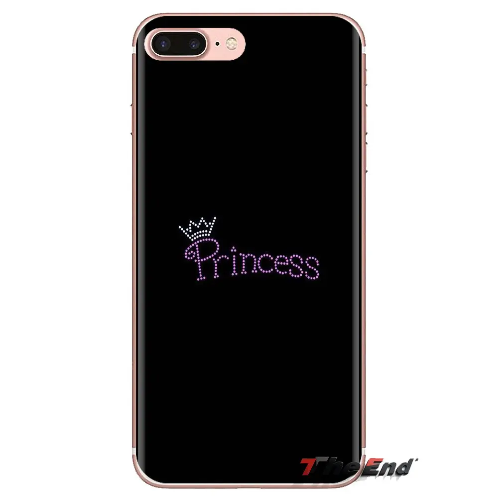 Прозрачный мягкий чехол Крышка розовая корона принцессы для Xiaomi Mi3 samsung A10 A30 A40 A50