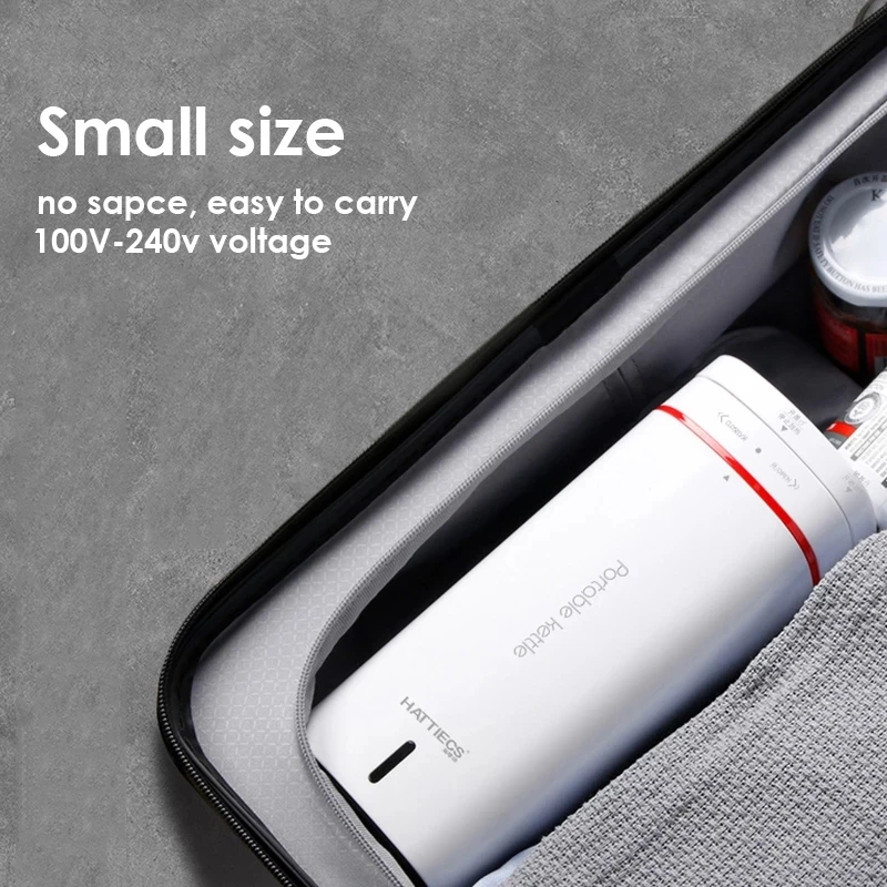 

500ml Portable Electric Kettles Thermal Cup Heater Coffee Travel Boil Water Keep Warm Smart Safe Water Kettle Kitchen Appliances