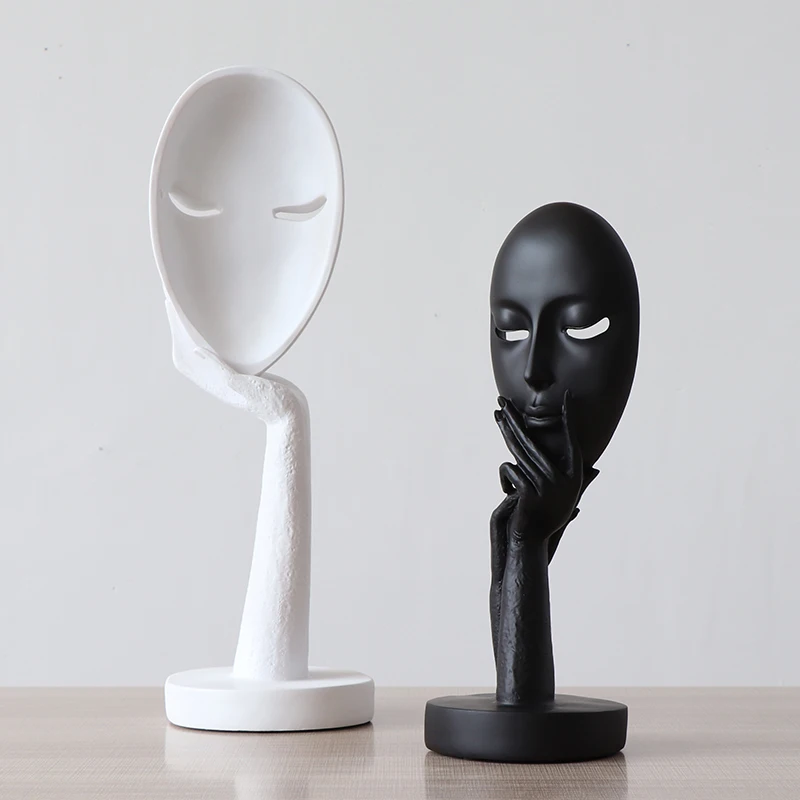 ERMAKOVA полимерная женская маска фигурка медитатор человека абстрактная статуя