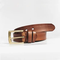 top genuine cowhide full grain leather high quality belt design jeans strap soft hand vintage design casual everyday dress belt